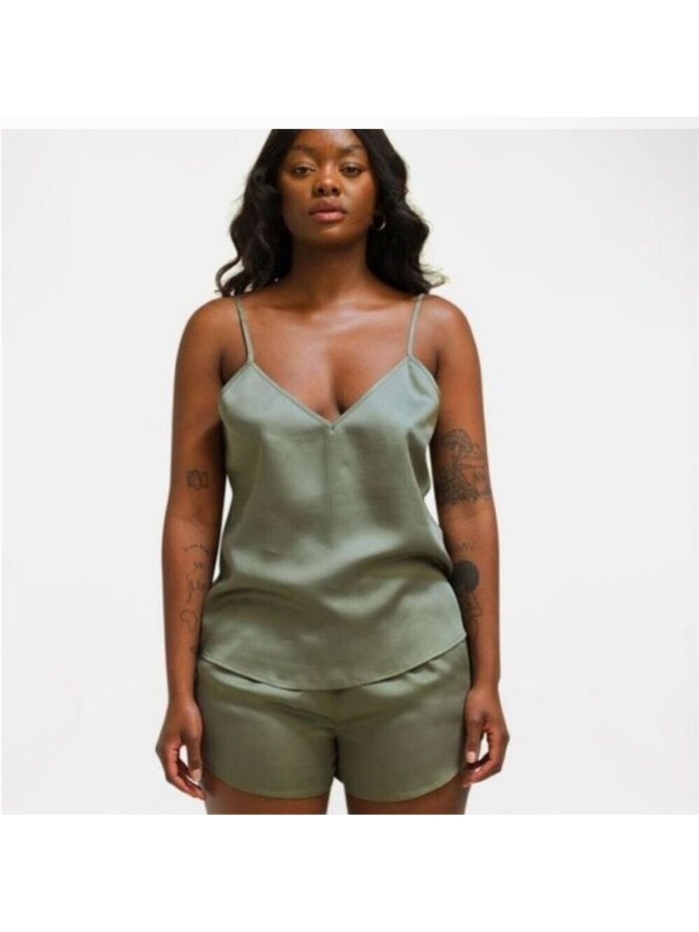 Ettitude Sateen Bamboo Cami MOSS | New in Box